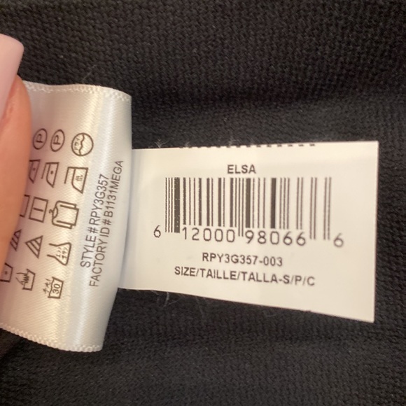 BCBGMAXAZRIA Elsa Pleated Colorblock Vegan Faux Leather Skirt Size Small - Picture 8 of 9